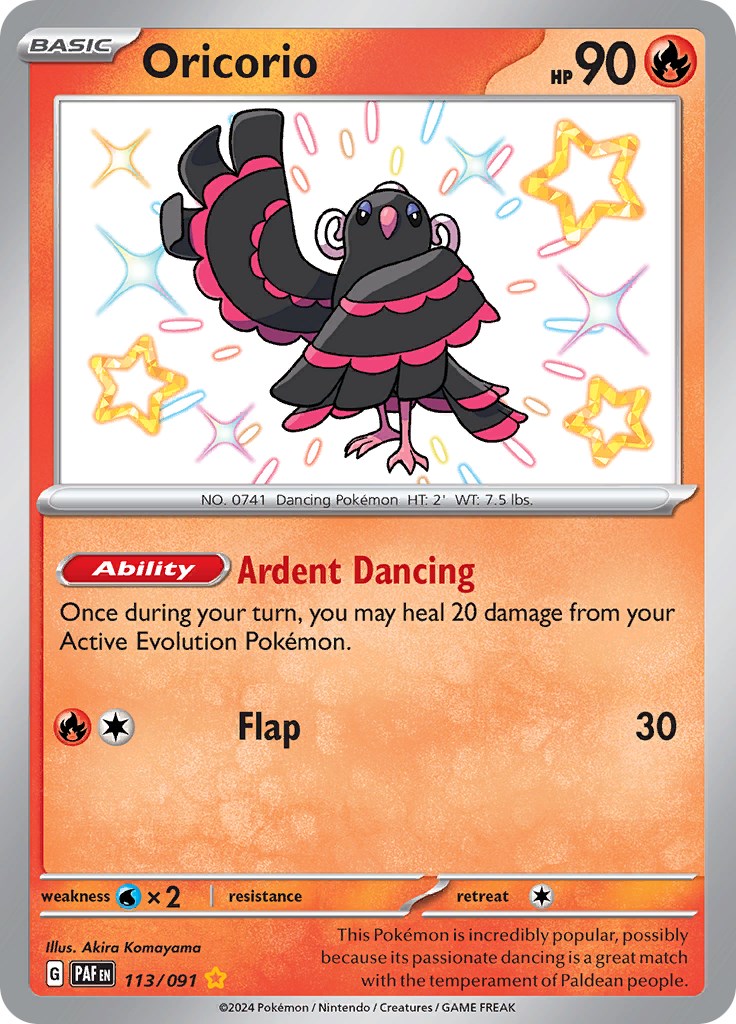 Oricorio (113/091) [Scarlet & Violet: Paldean Fates] | The Time Vault CA