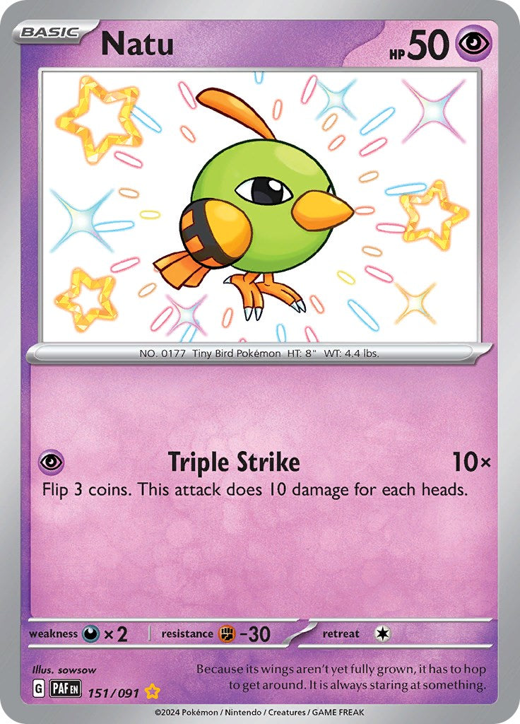 Natu (151/091) [Scarlet & Violet: Paldean Fates] | The Time Vault CA