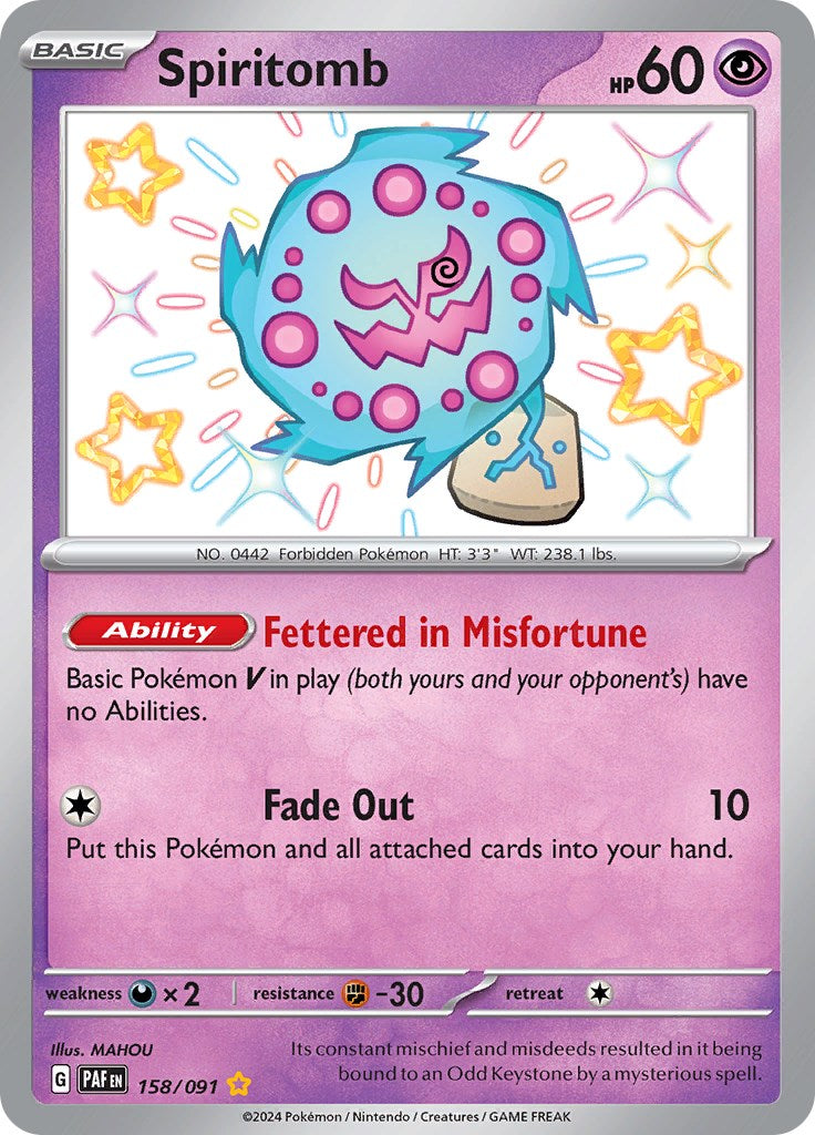 Spiritomb (158/091) [Scarlet & Violet: Paldean Fates] | The Time Vault CA