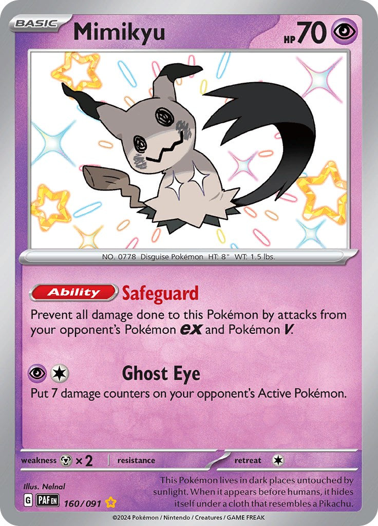 Mimikyu -160/091 [Scarlet & Violet: Paldean Fates] | The Time Vault CA