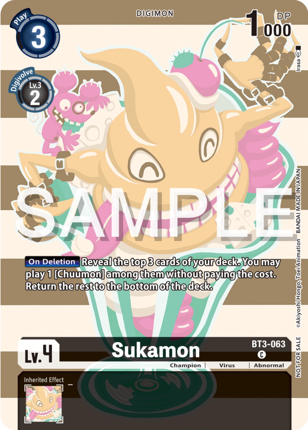 Sukamon [BT3-063] (Digimon Illustration Competition Pack 2023) [Release Special Booster Promos] | The Time Vault CA