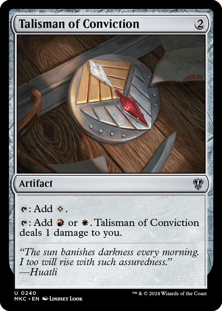 Talisman of Conviction [Murders at Karlov Manor Commander] | The Time Vault CA