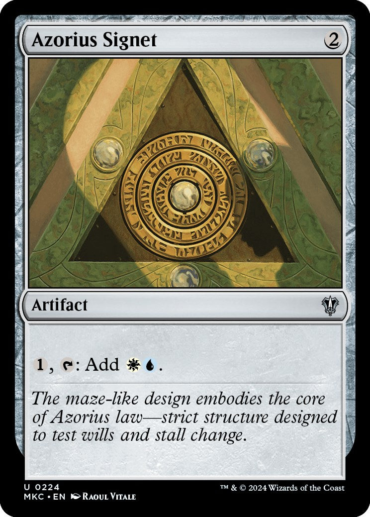 Azorius Signet [Murders at Karlov Manor Commander] | The Time Vault CA