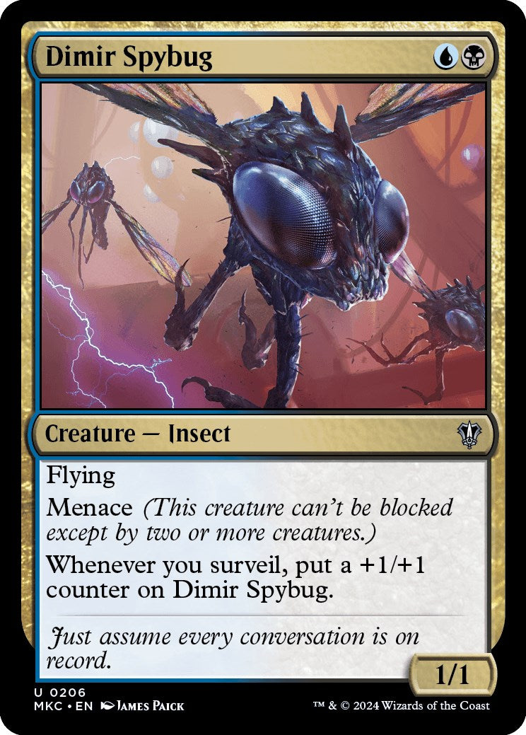 Dimir Spybug [Murders at Karlov Manor Commander] | The Time Vault CA