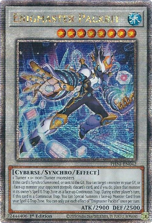 Enigmaster Packbit [PHNI-EN042] Quarter Century Secret Rare | The Time Vault CA