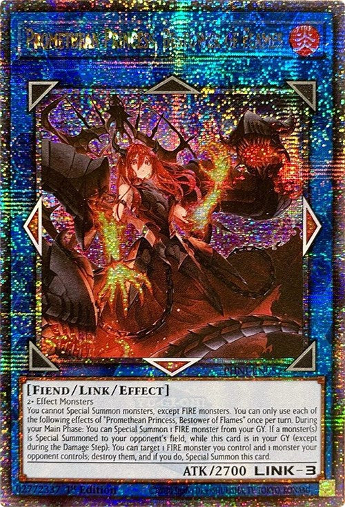 Promethean Princess, Bestower of Flames [PHNI-EN052] Quarter Century Secret Rare | The Time Vault CA