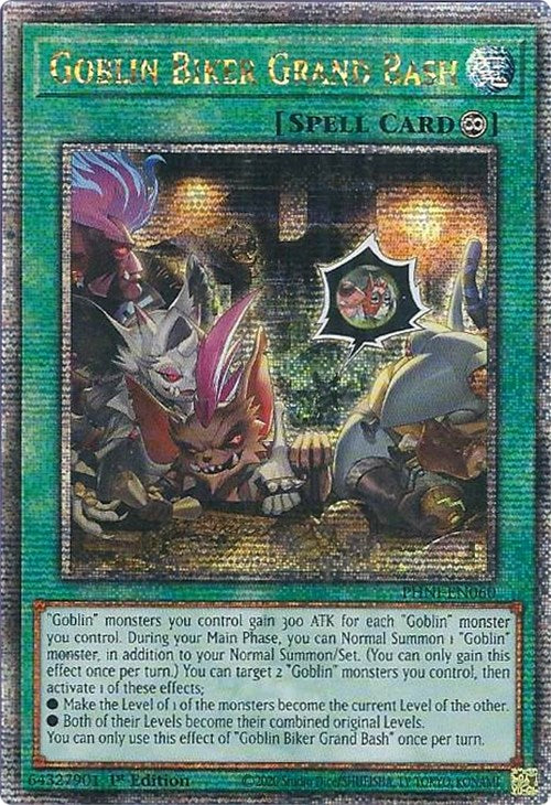 Goblin Biker Grand Bash [PHNI-EN060] Quarter Century Secret Rare | The Time Vault CA