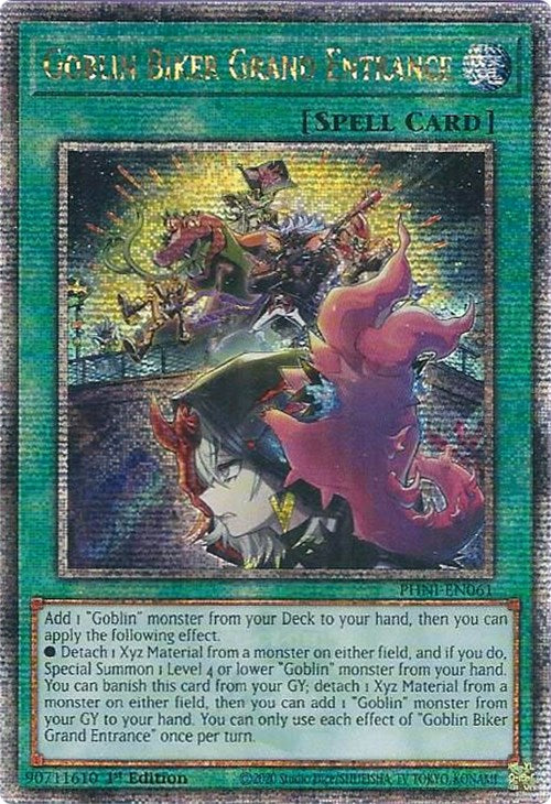 Goblin Biker Grand Entrance [PHNI-EN061] Quarter Century Secret Rare | The Time Vault CA