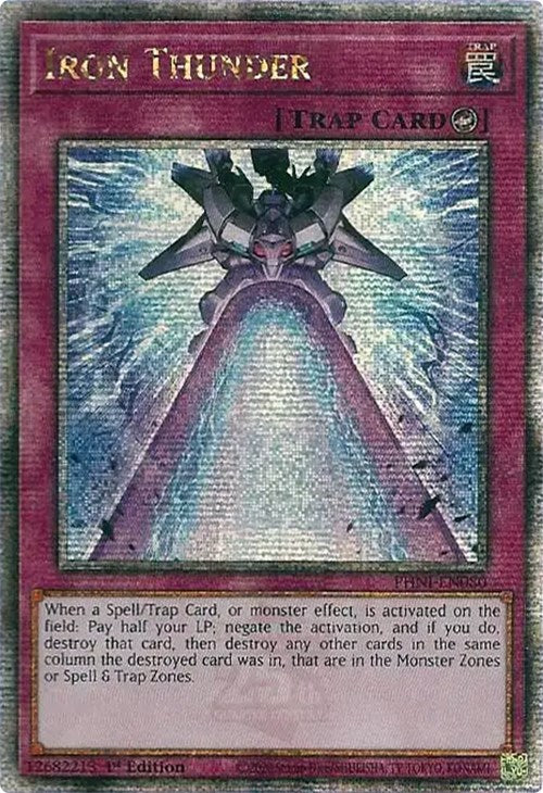 Iron Thunder [PHNI-EN080] Quarter Century Secret Rare | The Time Vault CA