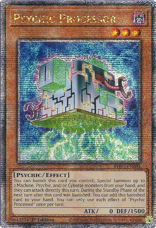 Psychic Processor [PHNI-EN081] Quarter Century Secret Rare | The Time Vault CA