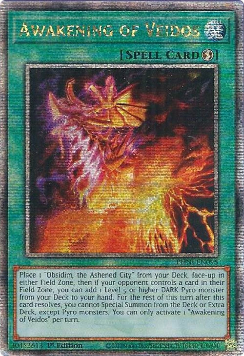 Awakening of Veidos [PHNI-EN095] Quarter Century Secret Rare | The Time Vault CA