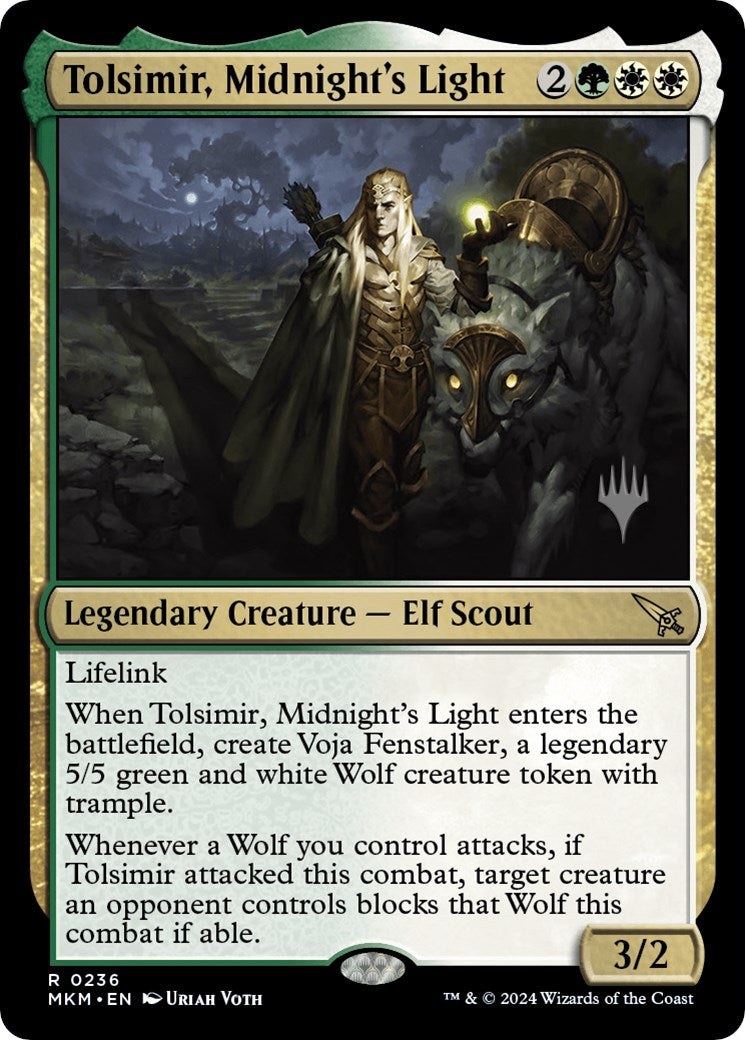 Tolsimir, Midnight's Light (Promo Pack) [Murders at Karlov Manor Promos] | The Time Vault CA