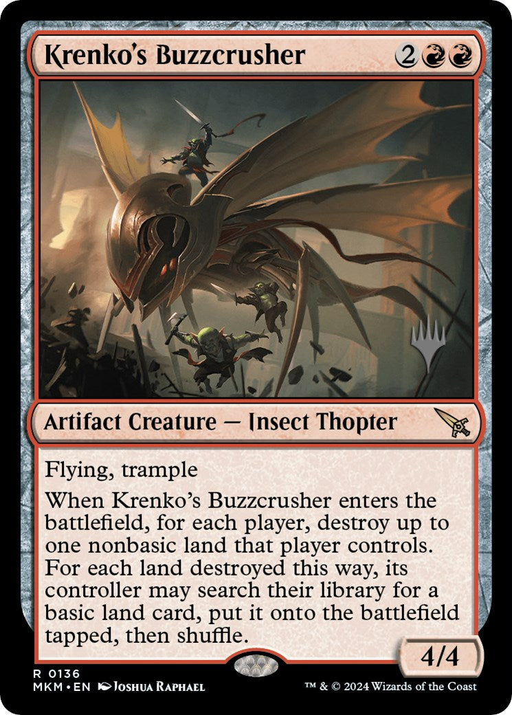 Krenko's Buzzcrusher (Promo Pack) [Murders at Karlov Manor Promos] | The Time Vault CA