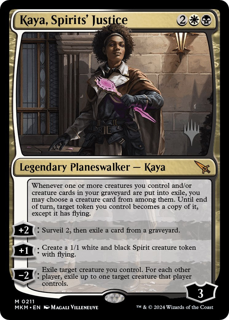 Kaya, Spirits' Justice (Promo Pack) [Murders at Karlov Manor Promos] | The Time Vault CA