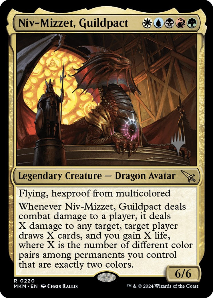 Niv-Mizzet, Guildpact (Promo Pack) [Murders at Karlov Manor Promos] | The Time Vault CA
