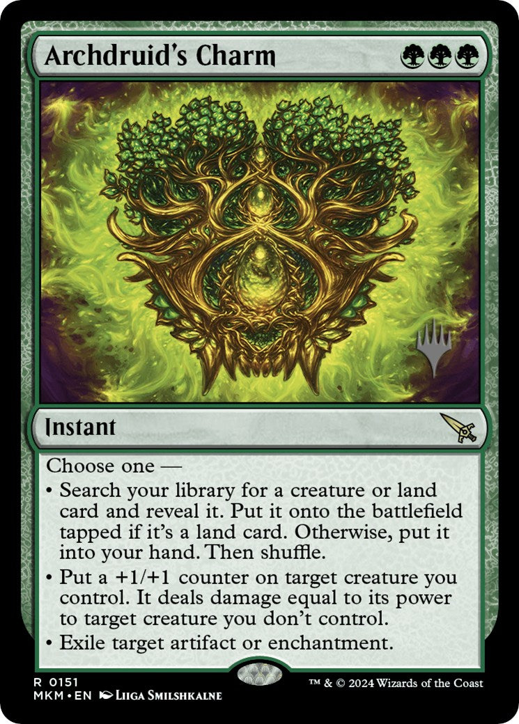 Archdruid's Charm (Promo Pack) [Murders at Karlov Manor Promos] | The Time Vault CA