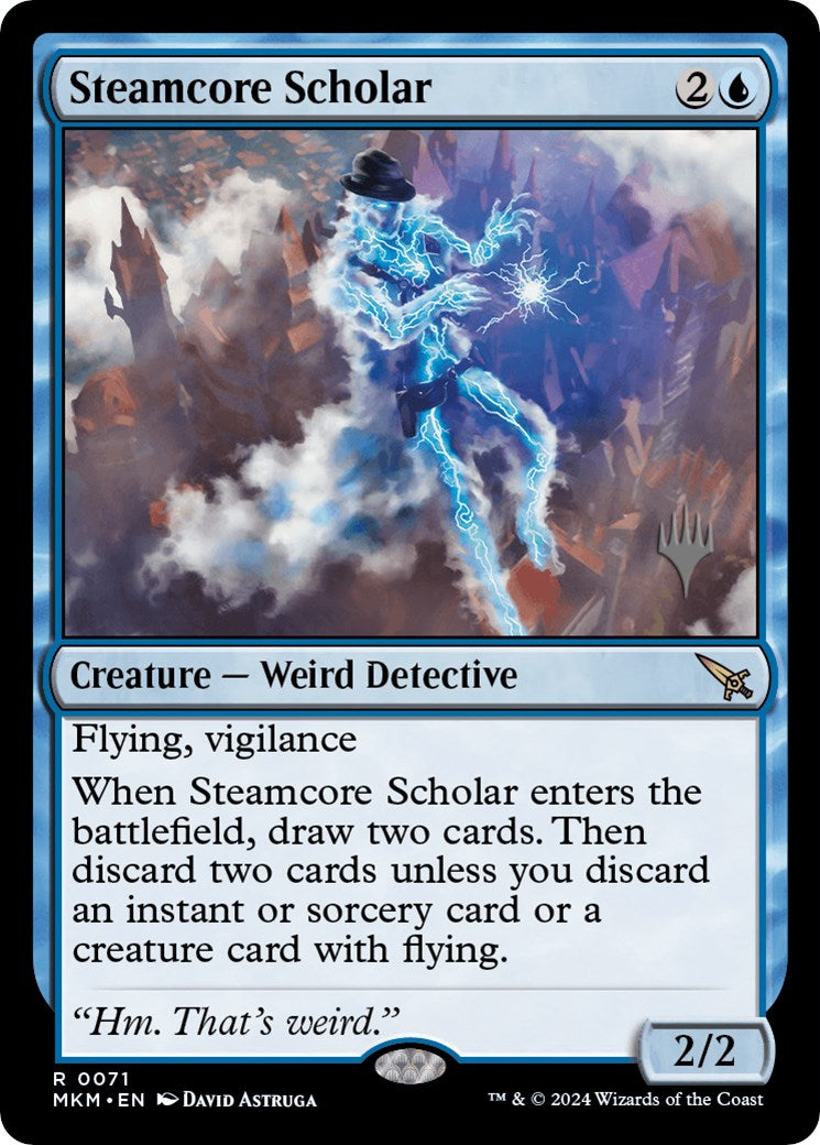 Steamcore Scholar (Promo Pack) [Murders at Karlov Manor Promos] | The Time Vault CA