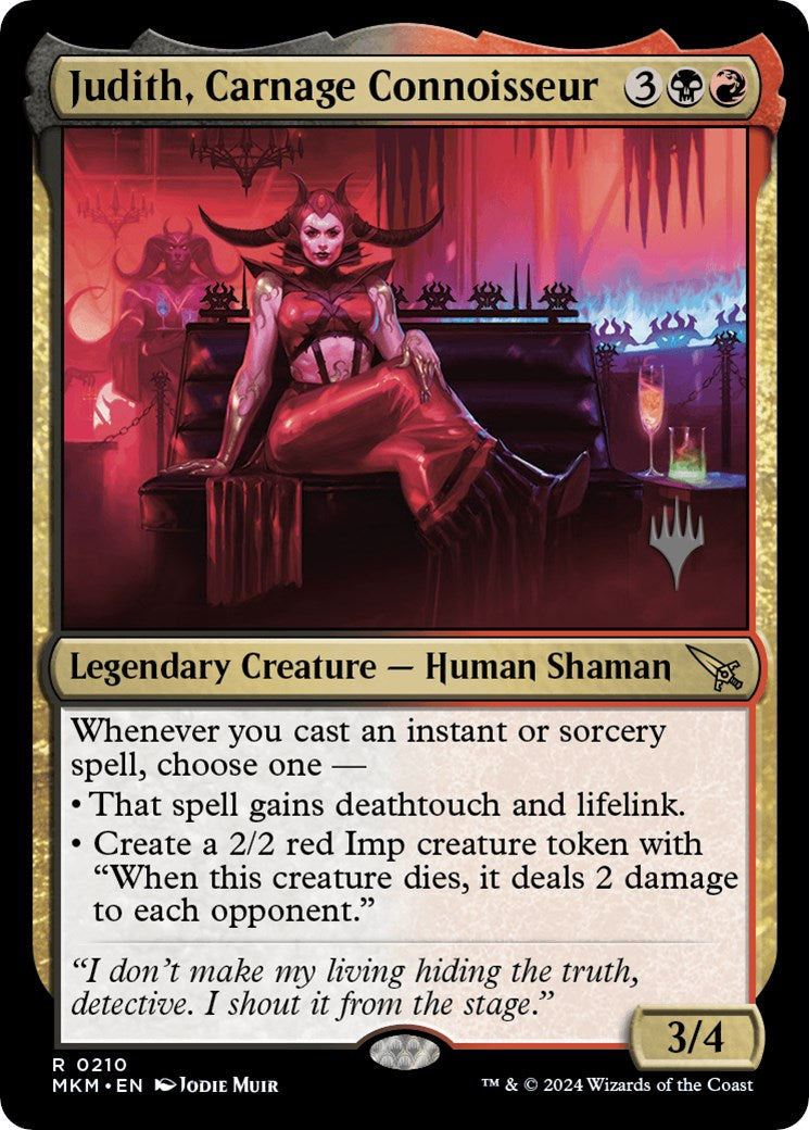 Judith, Carnage Connoisseur (Promo Pack) [Murders at Karlov Manor Promos] | The Time Vault CA