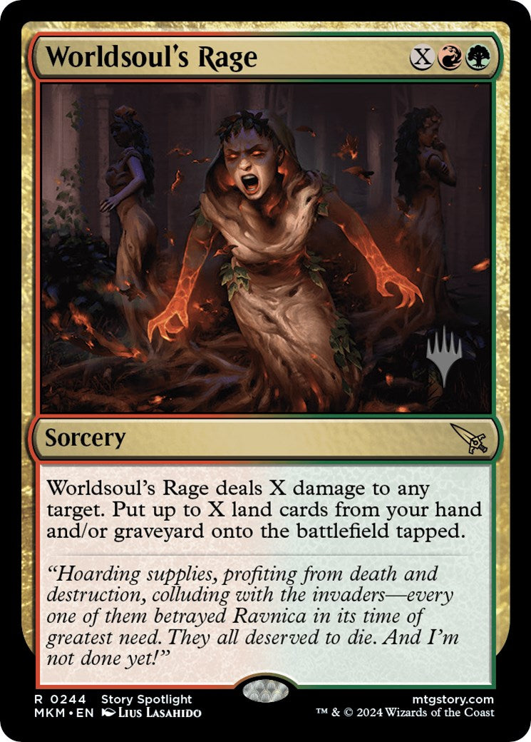 Worldsoul's Rage (Promo Pack) [Murders at Karlov Manor Promos] | The Time Vault CA