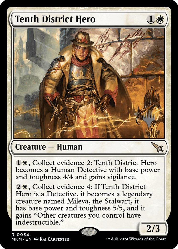 Tenth District Hero (Promo Pack) [Murders at Karlov Manor Promos] | The Time Vault CA