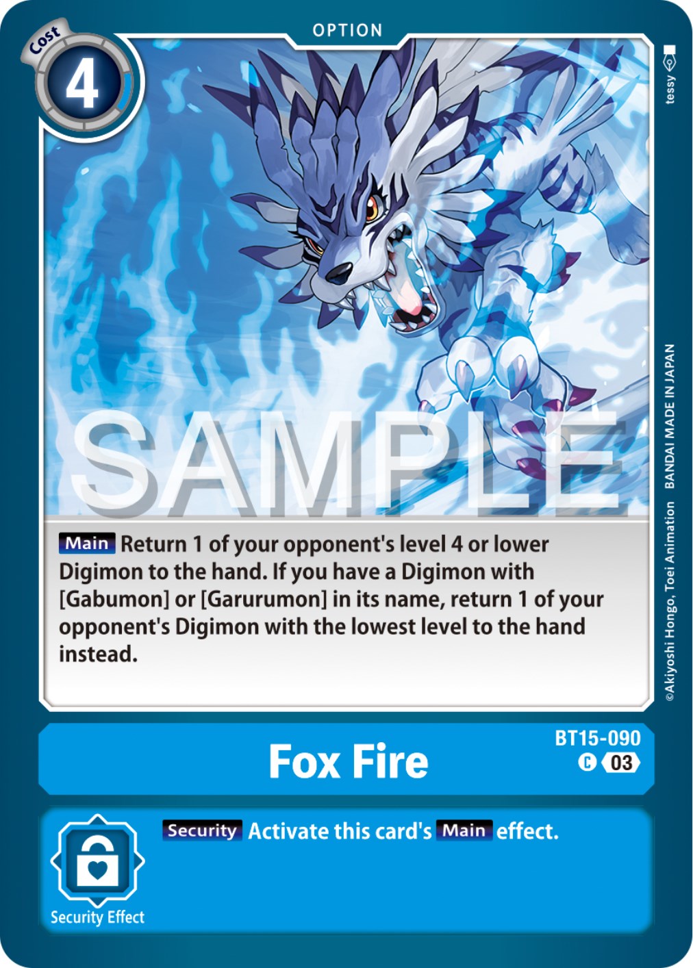 Fox Fire [BT15-090] [Exceed Apocalypse] | The Time Vault CA