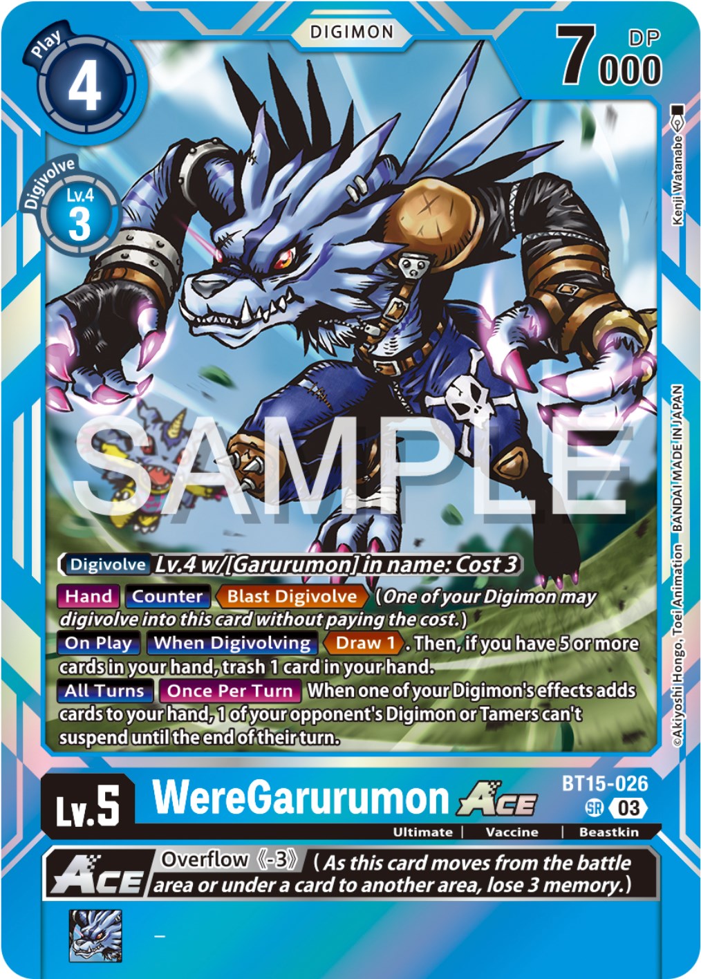 WereGarurumon Ace [BT15-026] [Exceed Apocalypse] | The Time Vault CA