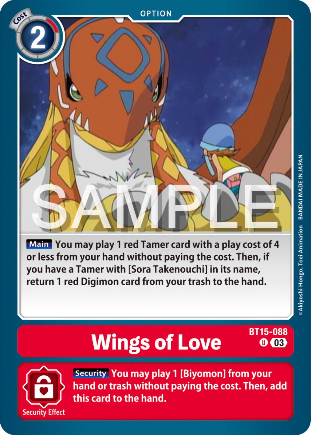 Wings of love [BT15-088] [Exceed Apocalypse] | The Time Vault CA