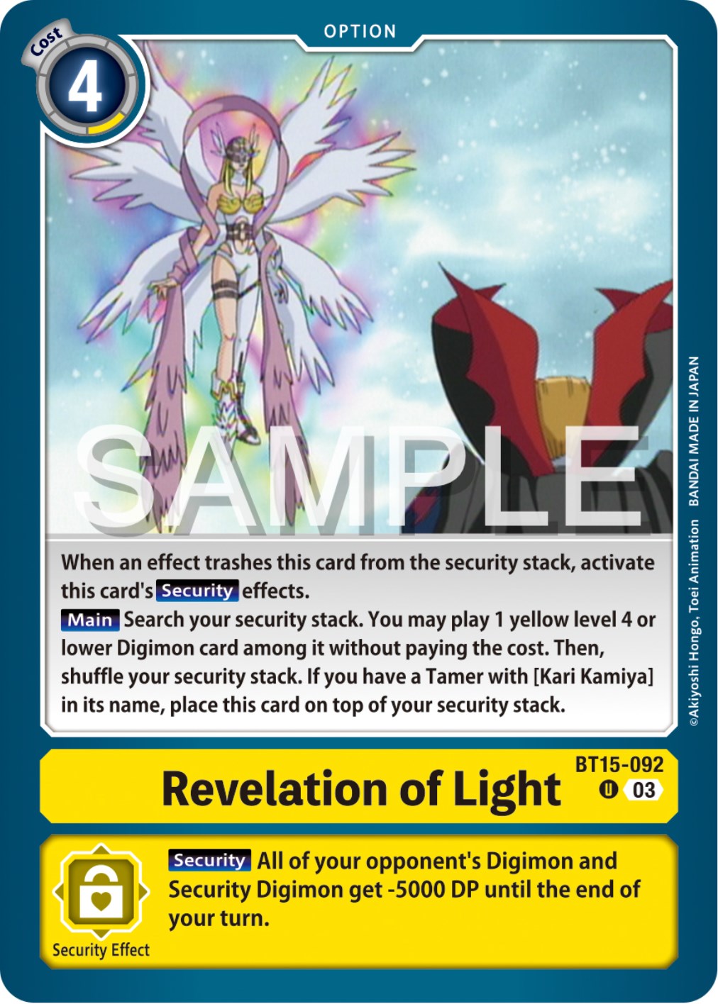Revelation of Light [BT15-092] [Exceed Apocalypse] | The Time Vault CA