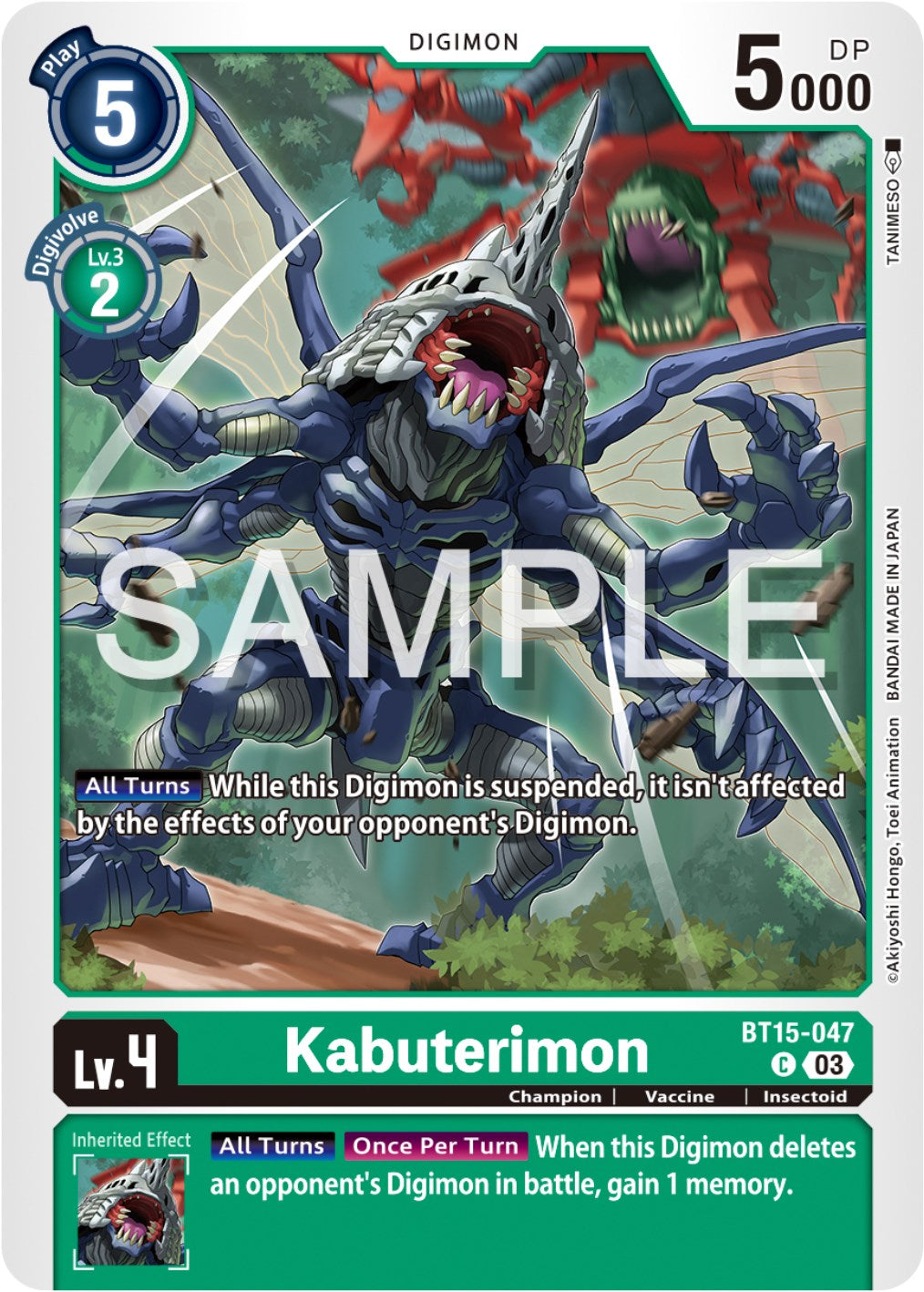 Kabuterimon [BT15-047] [Exceed Apocalypse] | The Time Vault CA