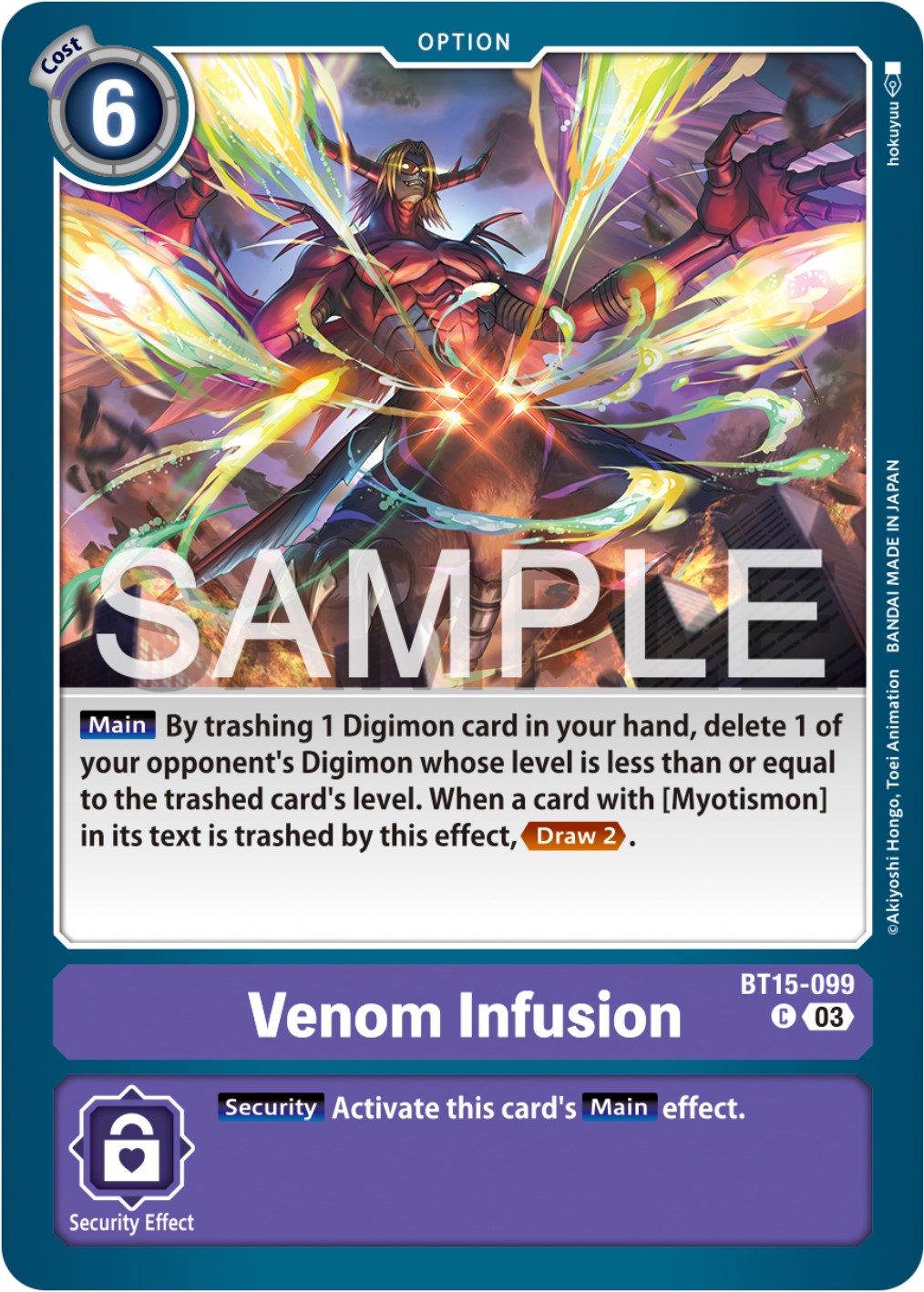 Venom Infusion [BT15-099] [Exceed Apocalypse] | The Time Vault CA