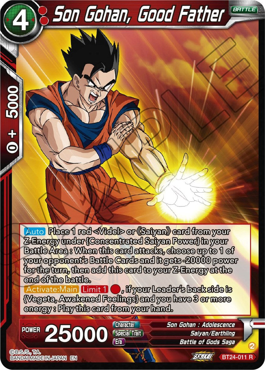 Son Gohan, Good Father (BT24-011) [Beyond Generations] | The Time Vault CA