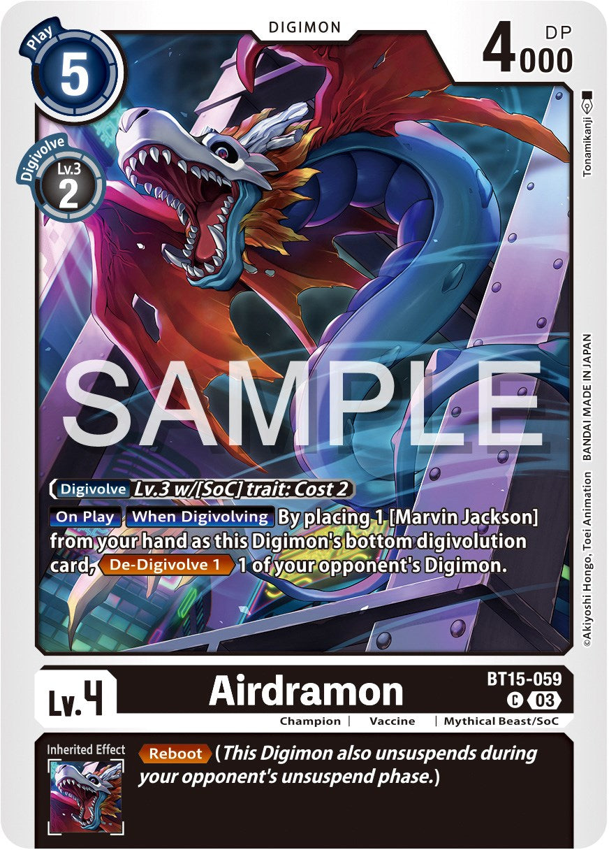 Airdramon [BT15-059] [Exceed Apocalypse] | The Time Vault CA