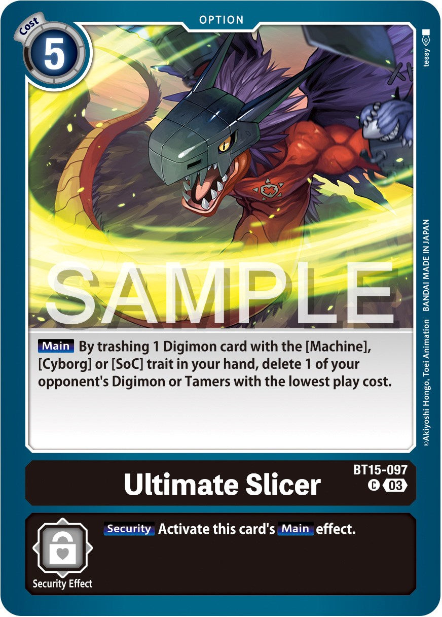 Ultimate Slicer [BT15-097] [Exceed Apocalypse] | The Time Vault CA