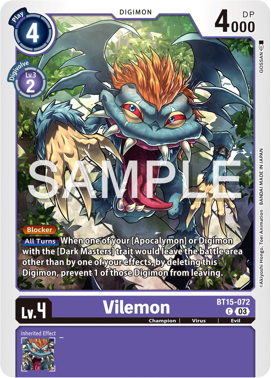 Vilemon [BT15-072] [Exceed Apocalypse] | The Time Vault CA