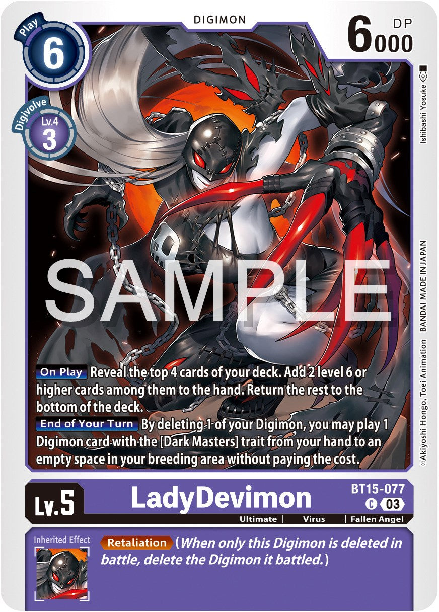 LadyDevimon [BT15-077] [Exceed Apocalypse] | The Time Vault CA