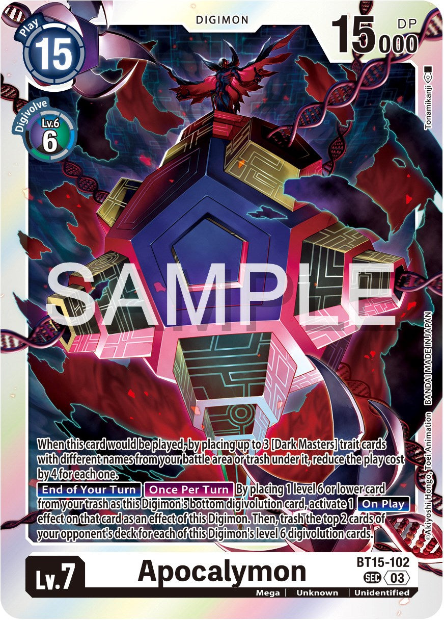 Apocalymon [BT15-102] [Exceed Apocalypse] | The Time Vault CA