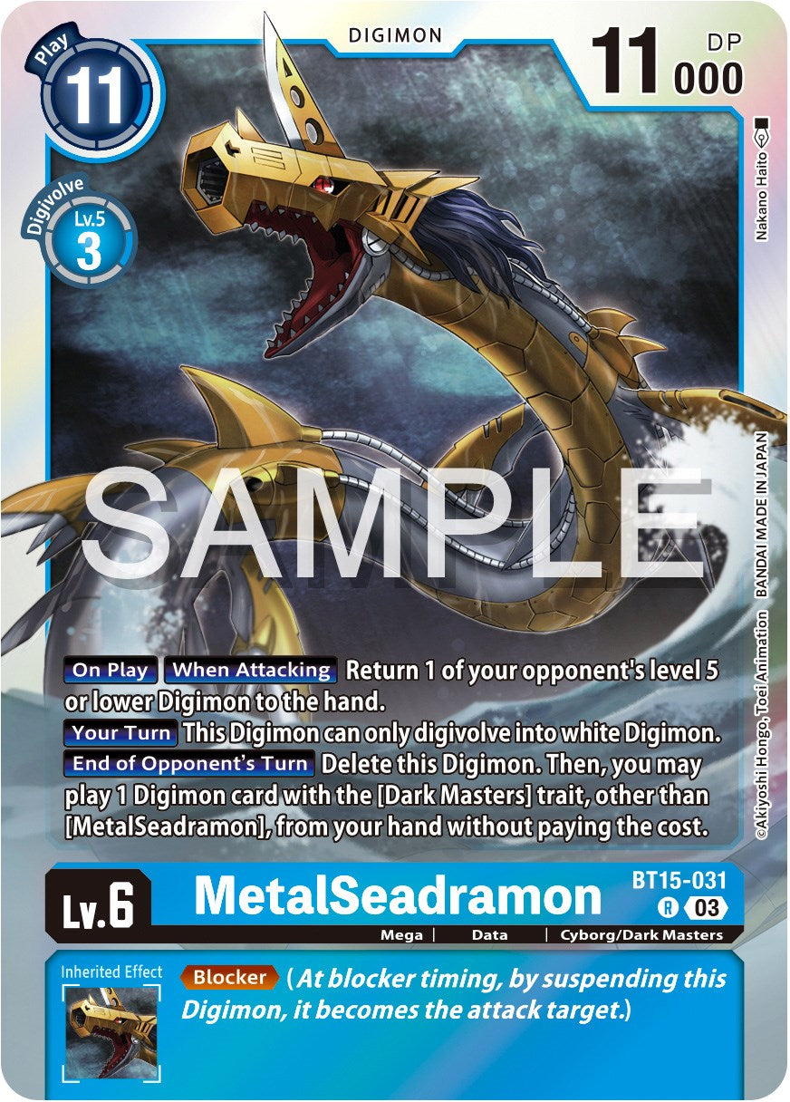 MetalSeadramon [BT15-031] [Exceed Apocalypse] | The Time Vault CA