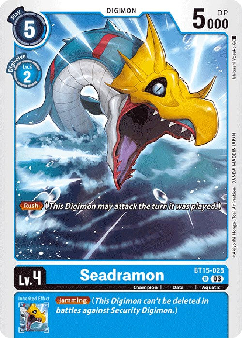 Seadramon [BT15-025] [Exceed Apocalypse] | The Time Vault CA