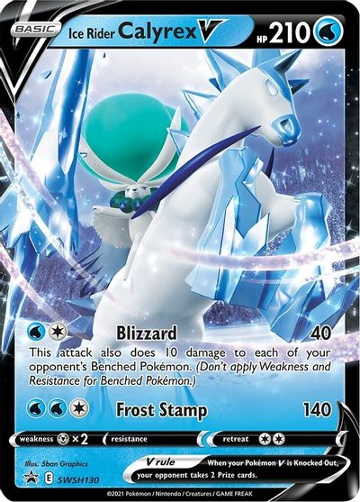 Ice Rider Calyrex V (SWSH130) [Sword & Shield: Black Star Promos] | The Time Vault CA