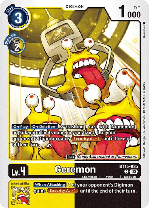 Geremon [BT15-035] [Exceed Apocalypse] | The Time Vault CA