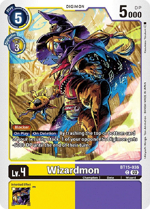 Wizardmon [BT15-036] [Exceed Apocalypse] | The Time Vault CA