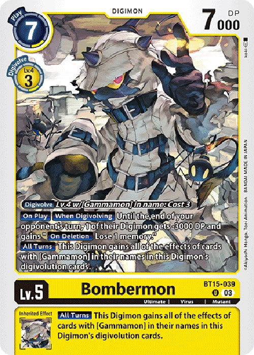 Bombermon [BT15-039] [Exceed Apocalypse] | The Time Vault CA