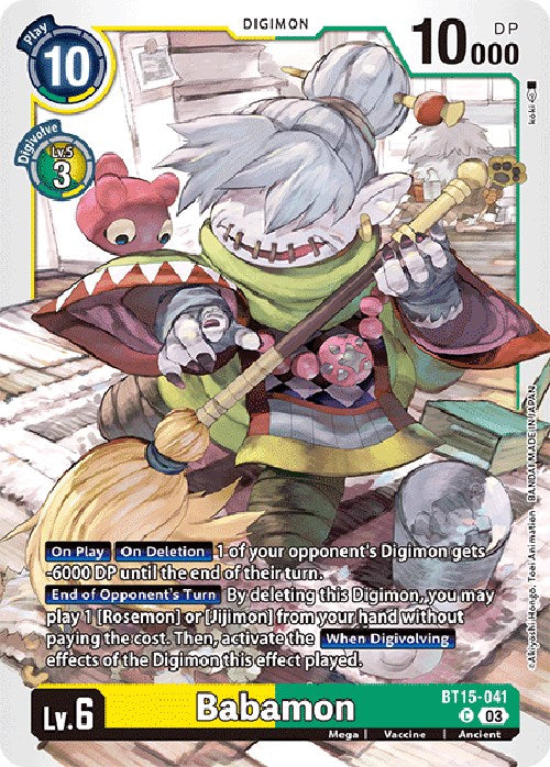 Babamon [BT15-041] [Exceed Apocalypse] | The Time Vault CA