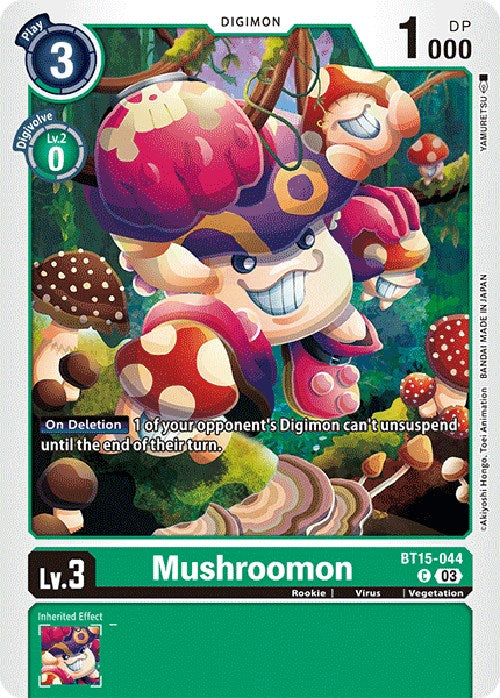 Mushroomon [BT15-044] [Exceed Apocalypse] | The Time Vault CA