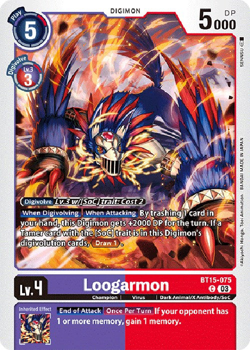 Loogarmon [BT15-075] [Exceed Apocalypse] | The Time Vault CA