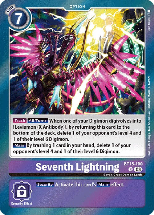 Seventh Lightning [BT15-100] [Exceed Apocalypse] | The Time Vault CA