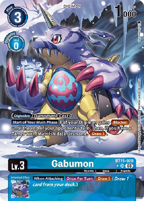 Gabumon [BT15-020] (Alternate Art) [Exceed Apocalypse] | The Time Vault CA