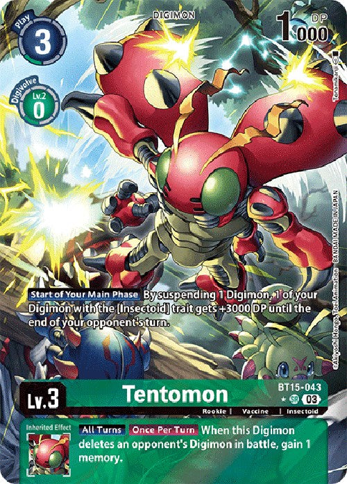 Tentomon [BT15-043] (Alternate Art) [Exceed Apocalypse] | The Time Vault CA