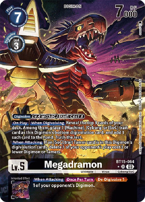 Megadramon [BT15-064] (Alternate Art) [Exceed Apocalypse] | The Time Vault CA