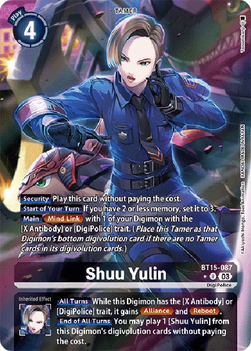 Shuu Yulin [BT15-087] (Alternate Art) [Exceed Apocalypse] | The Time Vault CA